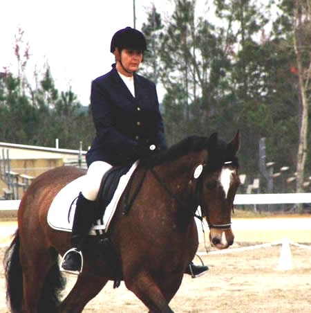 Teri and Rocki, showing First Level Dressage