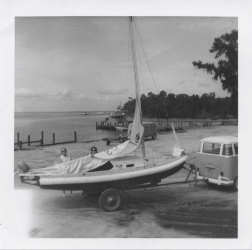 Our first sailboat. A day sailer.